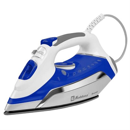 Plancha Koblenz Secure Keramic Pro PKK-850 SAR 350 ml potencia de vapor 80 gr/min auto apagado sistema anti sarro 1800W