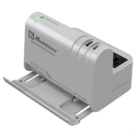 Supresor multicontacto Koblenz DPS-1100 USBAC 3 NEMA 5-15R y 2 USB carga (1 x USB-C 35W y 1 x USB-A 2.4A 5Vcc) base para celular