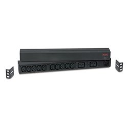 PDU básico APC AP9559 capacidad de carga 3680VA 120 208 y 203V rack 1U 12 contactos 10 IEC 60320 C13 y 2 IEC 60320 C19