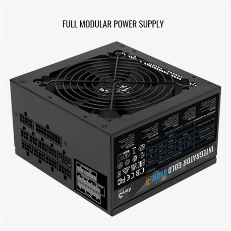 Fuente AeroCool Integrator 850W 80 Plus Gold Full Modular PCIE 5.0 RGB