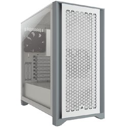 Gabinete Corsair 4000D AIRFLOW Blanco cristal templado ATX semitorre 2*ventiladores 120mm