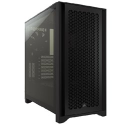 Gabinete Corsair 4000D AIRFLOW Negro cristal templado ATX semitorre 2*ventiladores 120mm