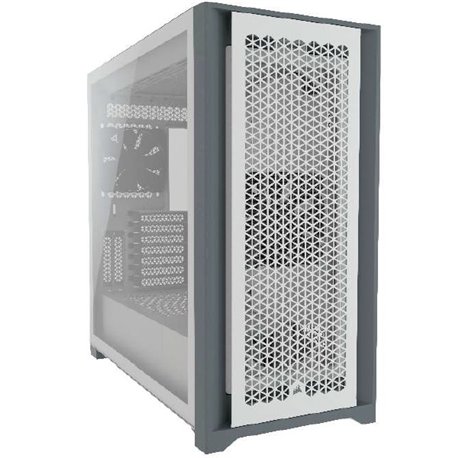Gabinete Corsair 5000D AIRFLOW blanco cristal templado ATX semitorre 2*ventiladores