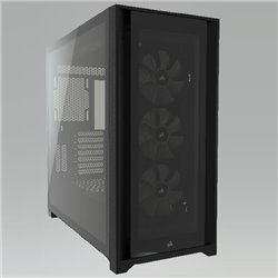 Gabinete Corsair ICUE 5000X RGB negro cristal templado ATX semitorre 3*ventiladores RGB Elite