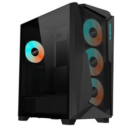 Gabinete Gigabyte GB-AC301G Negro media torre ATX Cristal templado 4xFan ARGB