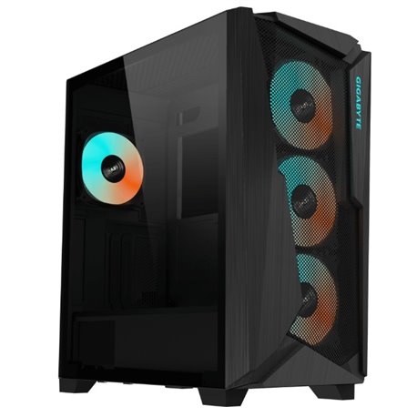 Gabinete Gigabyte GB-AC301G Negro media torre ATX Cristal templado 4xFan ARGB