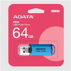 MEMORIA ADATA 64GB USB 2.0 C906 AZUL
