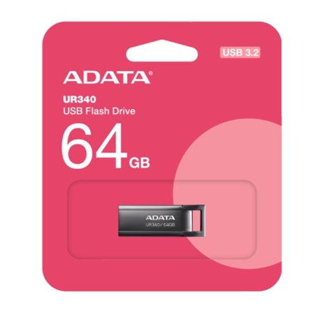 Memoria ADATA 64GB USB ROYAL UR340 3.2 Negro AROY-UR340-64GBK