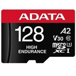 Memoria ADATA 128GB MicroSD XC HC UHS-I U3 V30S U3 A2 Clase 10 Roja AUSDX128GUI3V30SHA2R