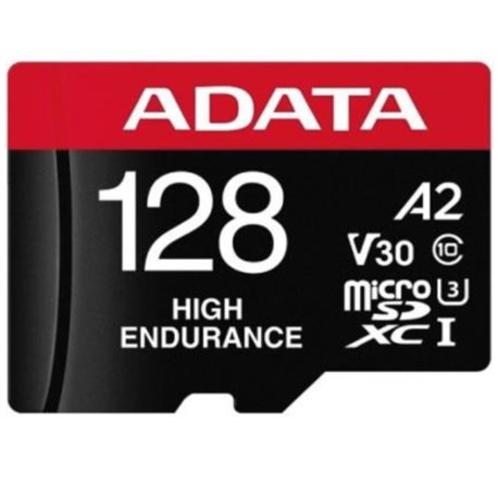 Memoria ADATA 128GB MicroSD XC HC UHS-I U3 V30S U3 A2 Clase 10 Roja AUSDX128GUI3V30SHA2R