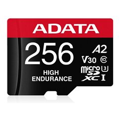 Memoria ADATA 256GB MicroSD XC HC UHS-I U3 V30S U3 A2 Clase 10 Roja AUSDX256GUI3V30SHA2R