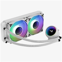 Enfriamiento Liquido AeroCool Mirage L240 WH Blanco ARGB 240mm LGA1700/AM5 2300 rpm