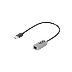 ADAPTADOR STARTECH USB A ETHERNET USB 3.0 A ETHERNET GIGABIT PARA LAPTOPS CON CABLE INCORPORADO DE 30CM ADAPTADOR USB A