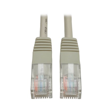 Cable patch UTP TrippLite N002-006-GY CAT 5E gris 1.83 m (6 pies) PoE RJ45 M/M Moldeado 350 MHz