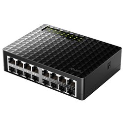 Switch Cudy FS1016D de escritorio 16 puertos ethernet 10/100Mbps carcasa de plástico no administrable Auto-MDI/MDIX