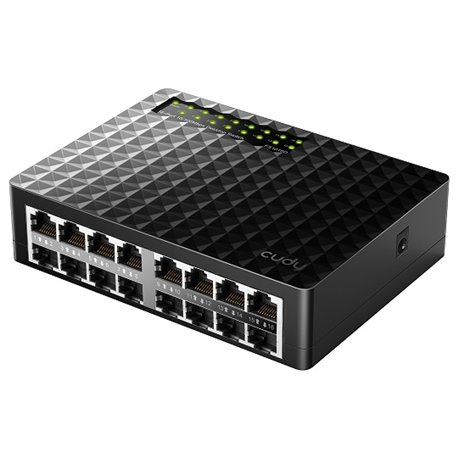 Switch Cudy FS1016D de escritorio 16 puertos ethernet 10/100Mbps carcasa de plástico no administrable Auto-MDI/MDIX