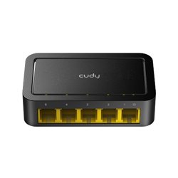 Switch Cudy FS105D de escritorio 5 puertos ethernet 10/100Mbps carcasa de plástico no administrable plug and play