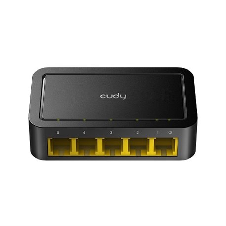 Switch Cudy FS105D de escritorio 5 puertos ethernet 10/100Mbps carcasa de plástico no administrable plug and play
