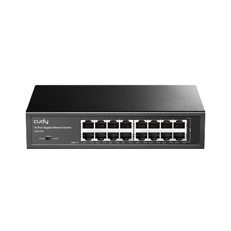 Switch Cudy GS1016 de escritorio 16 puertos gigabit carcasa de metal no administrable Auto MDI/MDIX