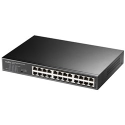 Switch Cudy GS1024 de escritorio/montura rack 24 puertos gigabit carcasa de metal no administrable Auto MDI/MDIX