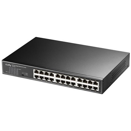 Switch Cudy GS1024 de escritorio/montura rack 24 puertos gigabit carcasa de metal no administrable Auto MDI/MDIX