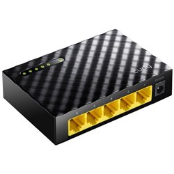Switch Cudy GS105D de escritorio 5 puertos gigabit carcasa de plástico no administrable Auto MDI/MDIX green technology ahorro en