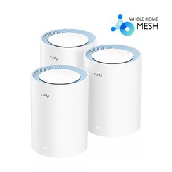 Sistema Mesh Cudy M1200 (3 piezas) Wi-Fi AC1200 (2 puertos ethernet 10/100 por pieza) seamless roaming