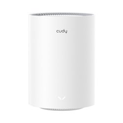 Sistema Mesh Cudy M1800 (1 pieza) Wi-Fi 6 AX1800 (2 puertos RJ45 gigabit 4 antenas internas por pieza) MU-MIMO Beamforming