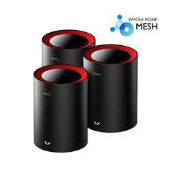 Sistema Mesh Cudy M3000 (3 piezas) Wi-Fi 6 AX3000 (1puerto WAN 2.5Gbps y 1 puerto RJ45 gigabit x pieza) MU-MIMO CPU 1.3GHz Dual 