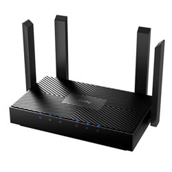 Router Wi-Fi 6 Mesh Cudy WR3000 AX3000 160 MHz OFDMA Beamforming y MU-MIMO 1 x WAN y 3 x LAN gigabit 4 antenas externas high gai