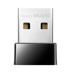 Adaptador inalámbrico USB 2.0 Cudy WU650 Wi-Fi AC650 (2.4Ghz 200Mbps y 5Ghz 433Mbps) diseño compacto