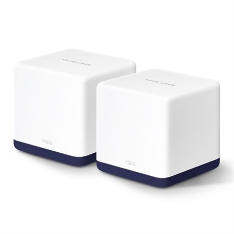 Sistema Halo H50G (2 piezas) Mercusys Mesh Wi-Fi AC1900 (3 puertos RJ45 gigabit por pieza) Beamforming