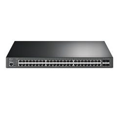 Switch TP-Link JetStream TL-SG3452XP administrable L2+ 48 puertos gigabit PoE+ 802.3af/at max. 500W 4 puertos SFP+ 10Gbps
