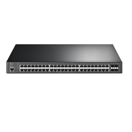 Switch TP-Link JetStream TL-SG3452XP administrable L2+ 48 puertos gigabit PoE+ 802.3af/at max. 500W 4 puertos SFP+ 10Gbps