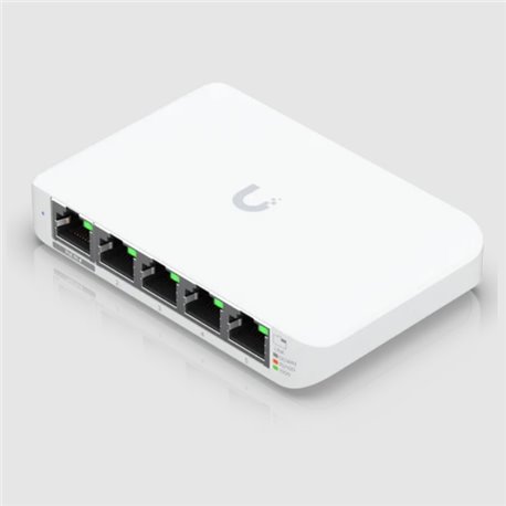 Switch Ubiquiti Unifi USW-FLEX-MINI Switch UniFi Administrable Compacto 5 Puertos 10/100/1000 Mbps entrada de PoE 802.3af /at