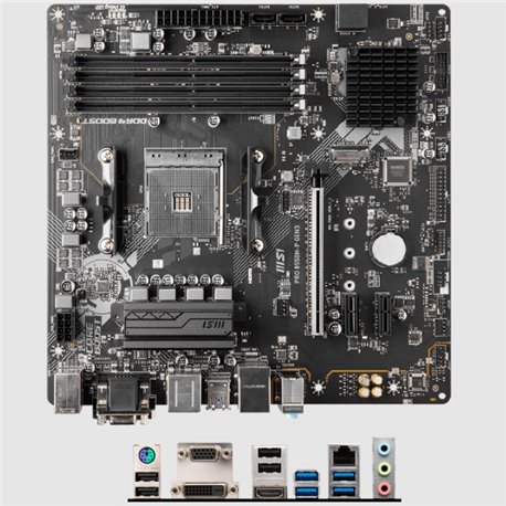 Tarjeta madre MSI PRO B550M-P GEN3 Socket AM4 4xDDR4 3200Mhz VGA/HDMI/DVI-D