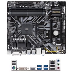 Tarjeta Madre Gigabyte B450M DS3H socket AM4 2XDDR4 hasta 32GB HDMI VGA