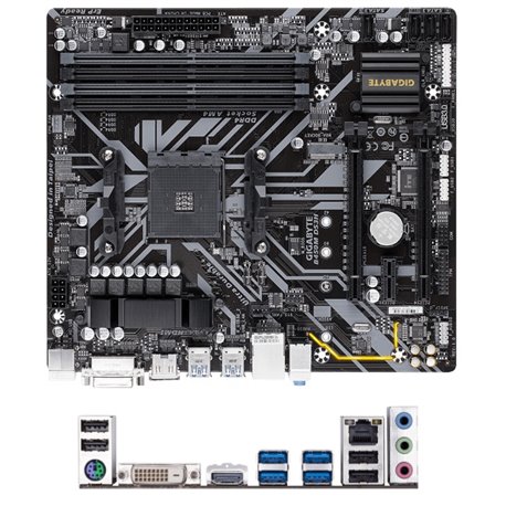 Tarjeta Madre Gigabyte B450M DS3H socket AM4 2XDDR4 hasta 32GB HDMI VGA