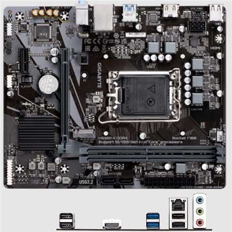 Tarjeta madre Gigabyte H610M K DDR4 socket 1700 12a Gen 2*DDR4 M.2 HDMI
