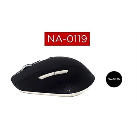 MOUSE INALAMBRICO NACEB NGO LINEAS BCAS HASTA 1600DPI 6 BOTONES