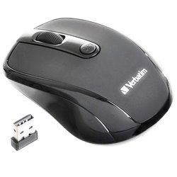 MOUSE VERBATIM INALAMBRICO OPTICO BRAVO USB NEGRO