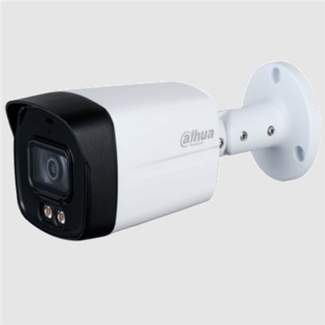 Camara Dahua Bullet Full Color 4 K Lente 2.8mm IR 40 Mts Metal - Plastico Exterior HAC-HFW1801TLMN-IL-A Micronofo Integrado 106 