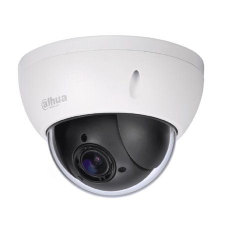 DAHUA SD22204IGC - CAMARA MINI PTZ DE 2 MP HDCVI / 4X ZOOM OPTICO / WDR REAL 120 DB / INTERIOR / EXTERIOR IP66 / IK10 / HLC / 3D
