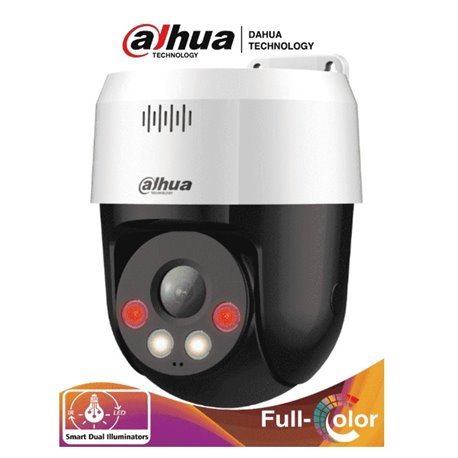 Camara DAHUA IP PT Full Color 5 Mpx Lente Ir 30 Mts Metal -Plastico DH-SD2A500HB-GN-A-PV-S2 C/Audio Ranura Micro Sd