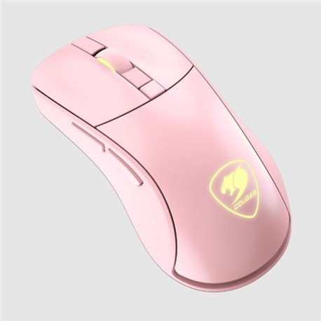 Mouse Cougar Surpassion RX Gamer Rosa Inalambrico 1000Hz hasta 20 horas recargable 7200DPI