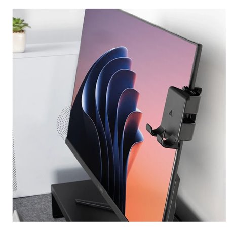 Soporte de Escritorio Acteck de Celular para Monitor o Laptop Vault Wing SC406 Advanced Series Negro