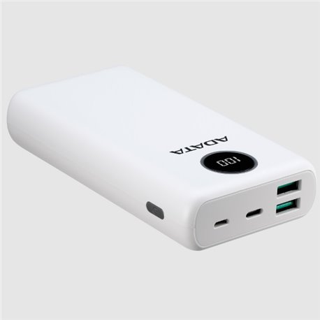 Cargador ADATA Power Bank P20000 Blanco 20000MAH AP20000QCD-DGT-CWH