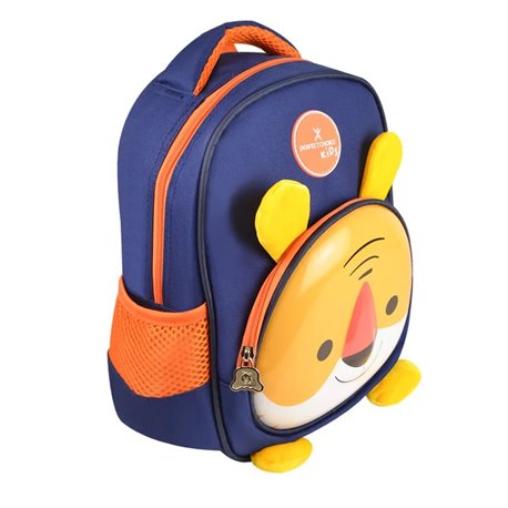 Mochila Perfect Choice Dreamer azul preescolar para niños diseño de tigre