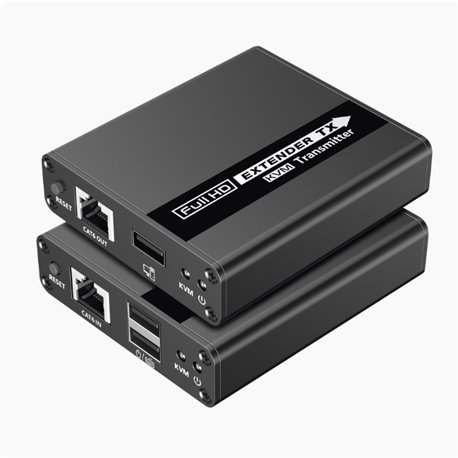 Kit Extensor Epcom Hdmi y Usb hasta 70 mts Resolucion 1080P/ 60Hz/ Cat 6, 6a y 7/ Cero Latencia/ Hdr/ Salida loop/ Uso 24/7 / Sa