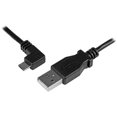Cable StarTech USBAUB2MLA 2m Micro USB conector Acodado a la Izquierda